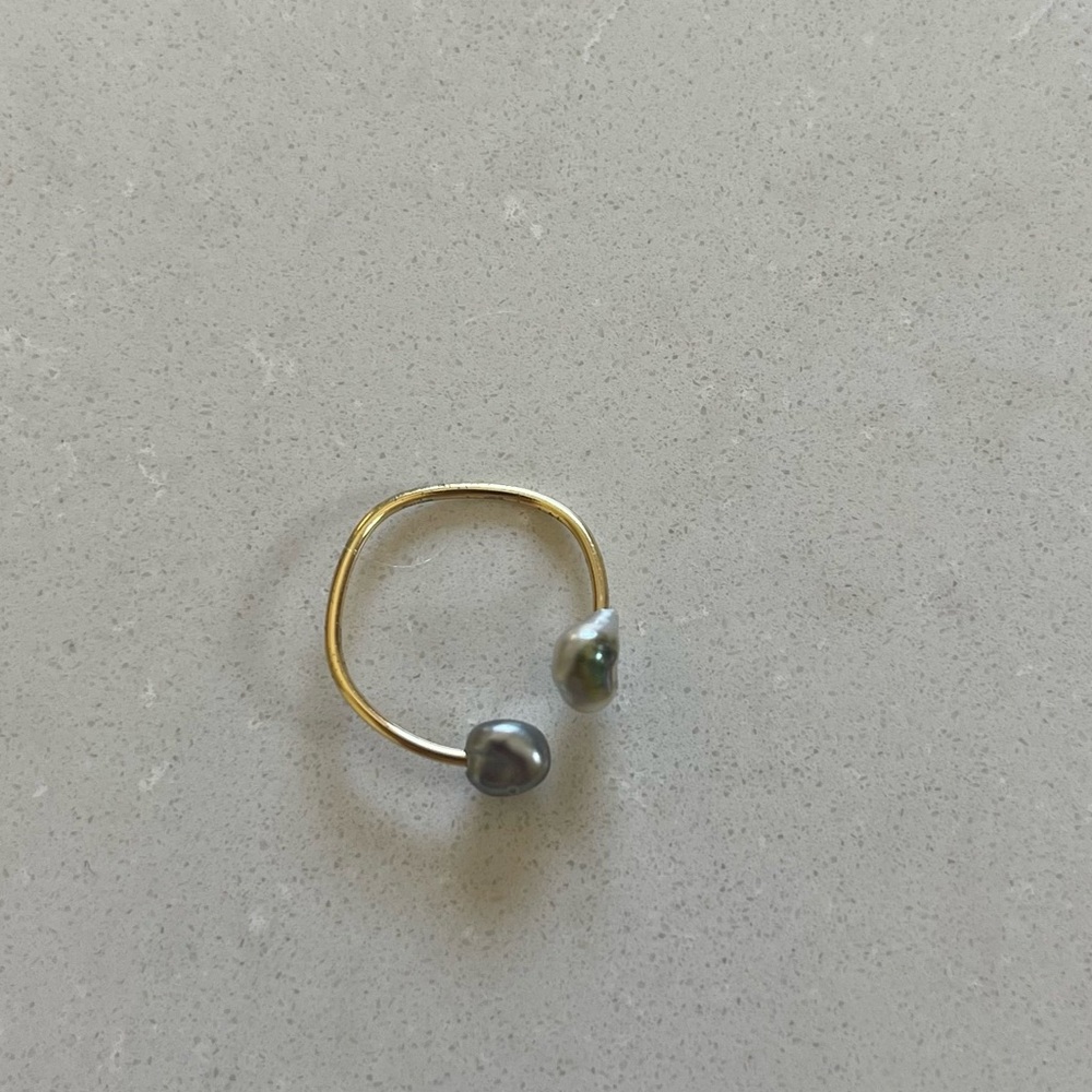 Tahitian Pearl Pinky Ring - Picture 2 of 4